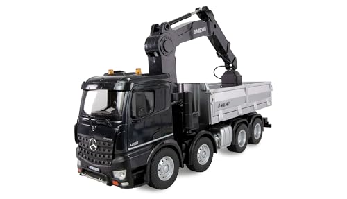 Amewi Mercedes Benz Arocs - Camion per gru con ribaltatore 8 x 4/4 4WD 1:18 RTR...
