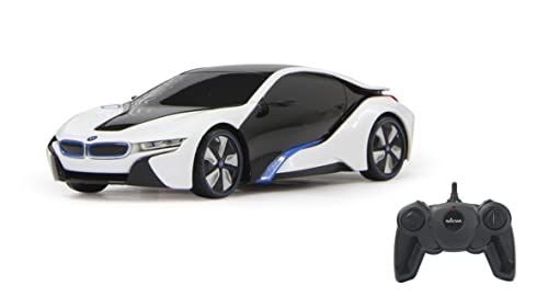 JAMARA 404495 - BMW I8 Veicolo, Scala 1:24, 27 MHz, Bianco