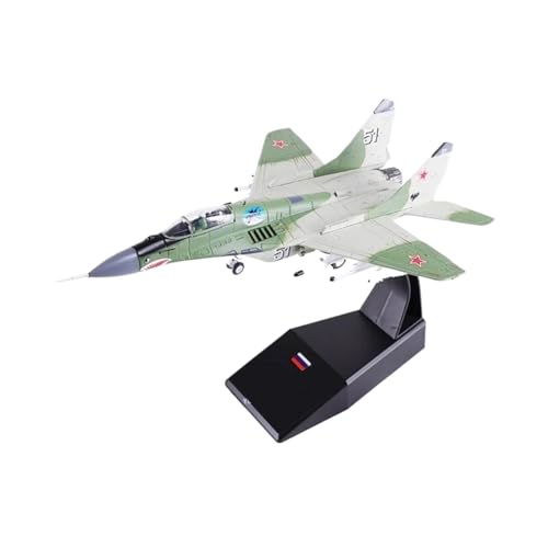 YLQERZ Aerei in Metallo in Miniatura Scala 1/100 per Il Caccia Russo Mig 29...