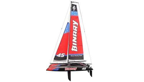 Amewi 26059 – Binario – catamarano Barca a Vela, 40 cm, 2, 4 GHz