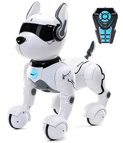 Top Race Giocattolo cani robot telecomandato programmabile e interattivo - che...