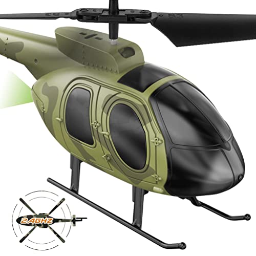 VATOS 2.4G elicottero telecomandato: camouflage militare RC aereo con giroscopio...