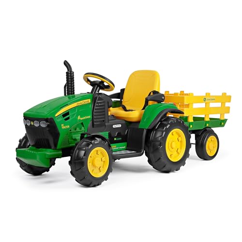 PEG John Deere RC Tractor - Trattore Elettrico Cavalcabile e Telecomandato per...