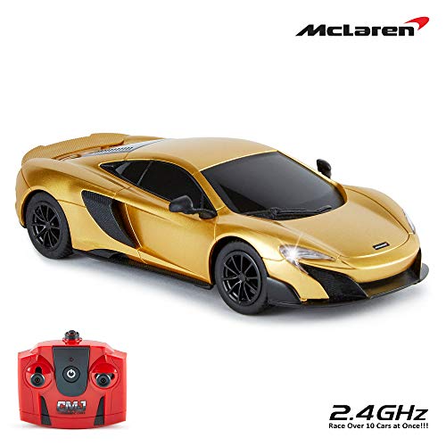 CMJ RC Cars McLaren 675LT Telecomando con licenza ufficiale Auto Scala 1:24 Luci...