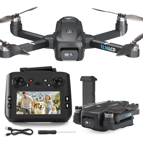 Tolatoyus TL16LCD Drone con Telecamera 4K, Drone FPV per Principianti con...