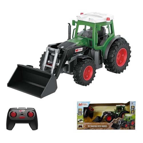 Mondo Motors Trattore con benna radiocomandato, modello in scala 1:24, pacco...