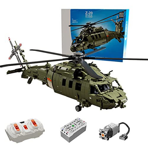 JYFLY Tecnica Helicopter con 4 mini personaggi, tecnologia elicottero militare...