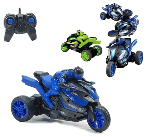 Moto Radiocomandata per Bambini Moto che Piega in Curva con Pilota Telecomandata...
