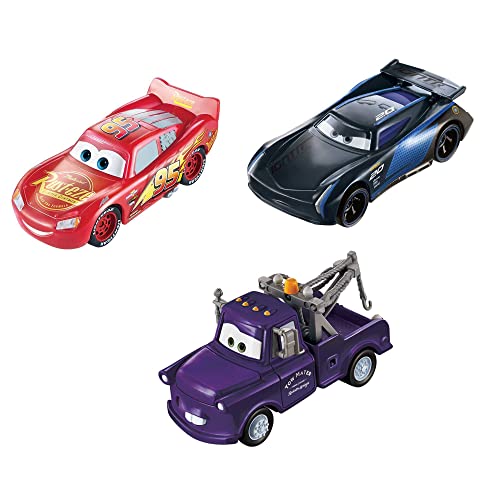 Disney Pixar Cars- Saetta McQueen, Mater e Bobby Swift Cambia Colore, Confezione...
