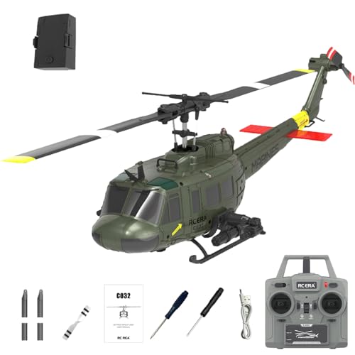NBJIALIN RC ERA C032 UH-1 Huey Elicottero telecomandato per adulti, 1/48 Sacle...