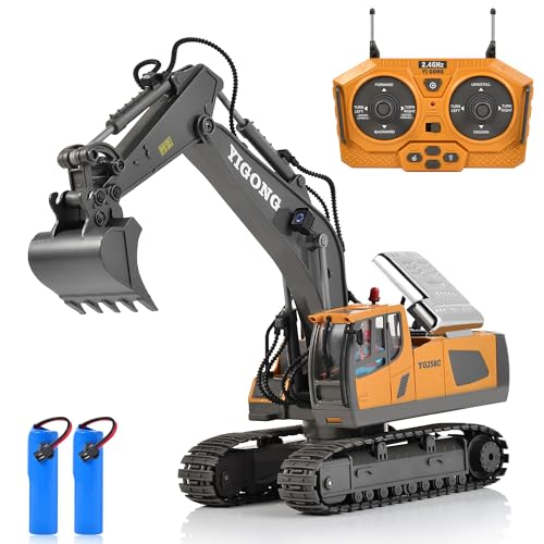 Escavatore telecomandato, 2,4 GHz, giocattolo per escavatore RC per bambini, con...