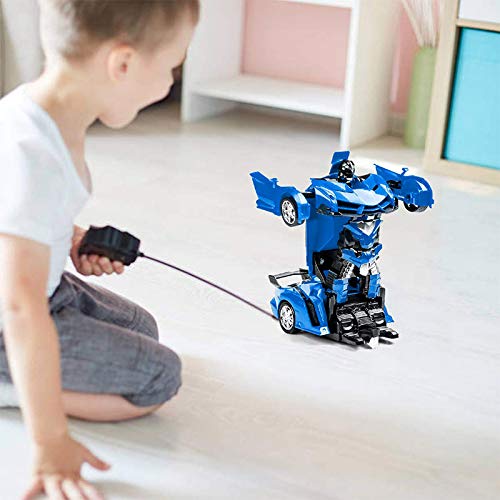 SHOP-STORY - 2 in 1 RC Car Blu: Auto 2 in 1 Trasformabile in Robot