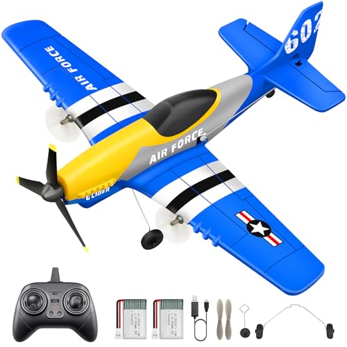 HAWK'S WORK 3 Canali Aereo RC P-51D Mustang, Aereo Telecomandato Pronto a...
