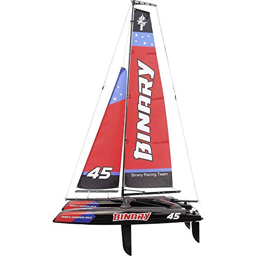 Amewi 26059 – Binario – catamarano Barca a Vela, 40 cm, 2, 4 GHz