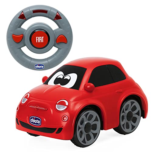 Chicco Fiat 500e, Macchina Telecomandata per Bambini, con Volante Radiocomando...