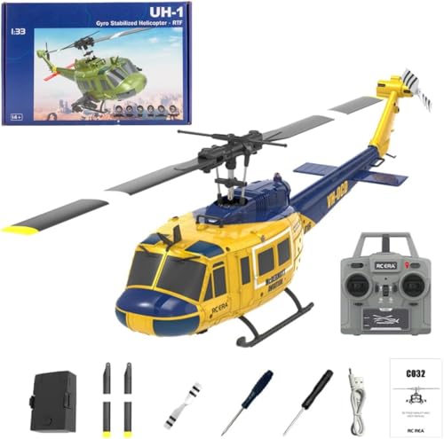 NBJIALIN RC ERA C032 UH-1 Huey Elicottero telecomandato per adulti, 1/48 Sacle...