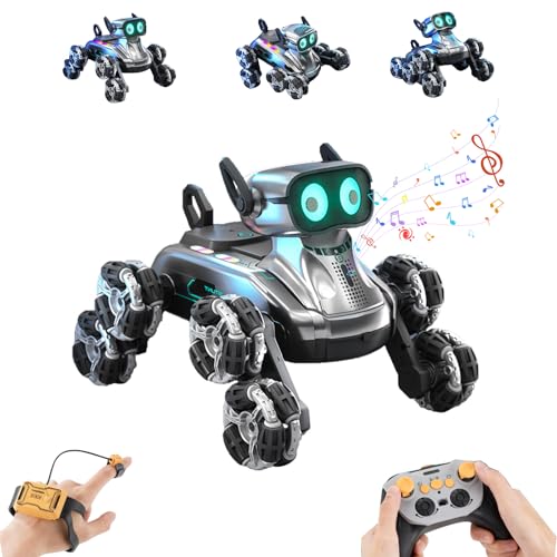 auvstar 8WD Cane Robot Telecomandato per Bambini con Riconoscimento dei...