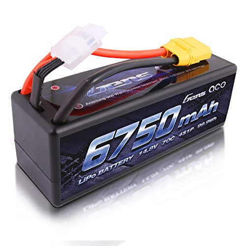 Gens ace 4S lipo Batteria 6750mAh 14.8V 4S1P 70C RC Batteria con connessione...