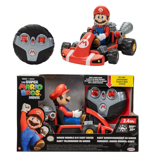Super Mario Movie – Rumble RC radiocomando di Super Mario ispirato al film, in...