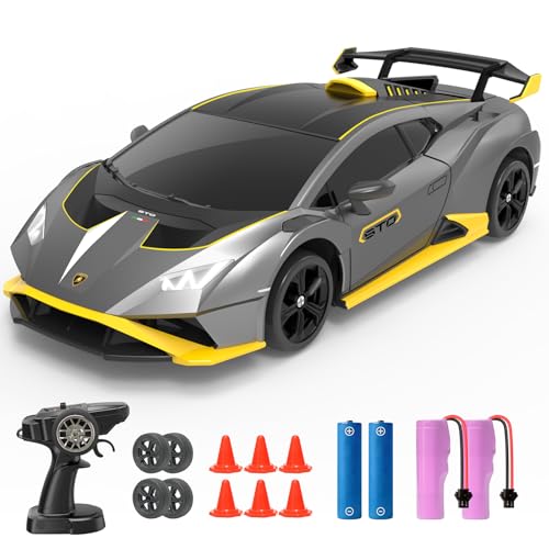 YONCHER Macchina Telecomandata, RC Drift Car per Bambini, Lamborghini con...
