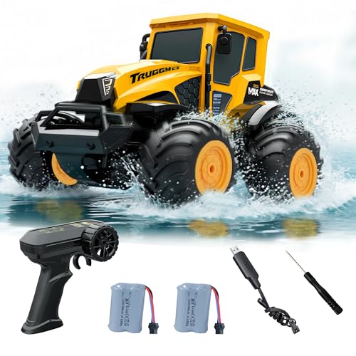 Macchina Telecomandata Anfibia 4x4 per Bambini 6+ Anni, RC Auto Monster Truck...
