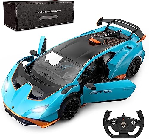 Lamborghini Huracán STO RC Blu: Auto telecomandata ad alte prestazioni in scala...