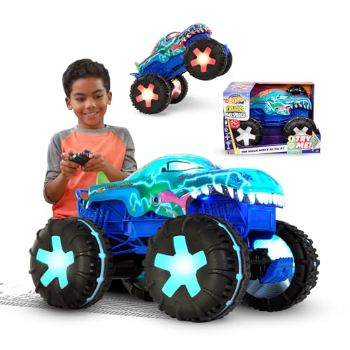 Hot Wheels Monster Trucks Macchina Telecomandata - Mega-Wrex oversize R/C, truck...