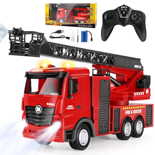 Joellfuner Camion Pompieri Giocattolo, 1:18 15 Canali Camion Pompieri...