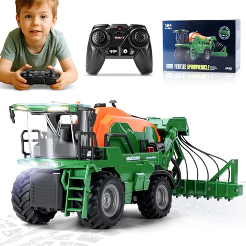 Ulikey Trattore Telecomandato per Bambini, Trattore Elettrico Giocattolo con...