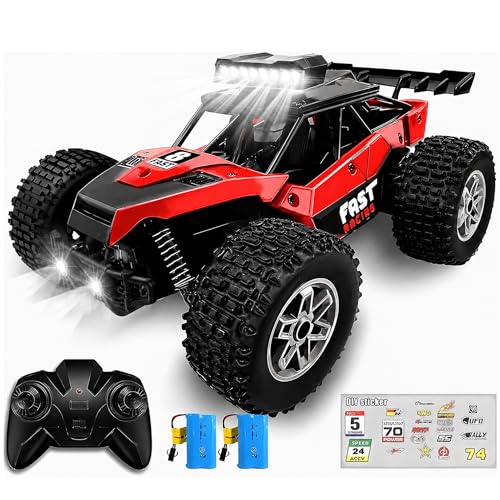 KINSAM Macchina Telecomandata con 2 Batterie, Auto Telecomandata per Bambini con...