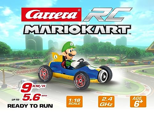 2,4GHz Mario Kart(TM) Mach 8, Luigi - CARRERA RC FULL FUNCTION