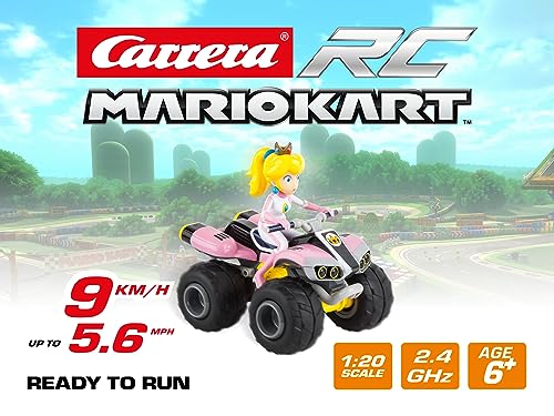 Carrera RC Nintendo Mario Kart 8 Peach Quad │ Auto telecomandata da 6 anni per...