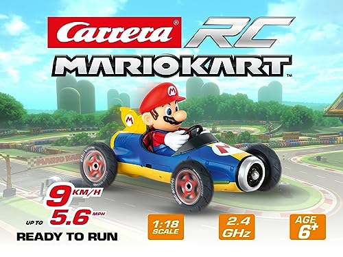 Carrera Toys RC 2.4 GHz Mario Kart Mach 8 Auto da Corsa Radiocomandata con...