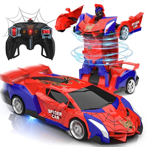 Macchina Telecomandata, 2.4GHz Trasforma Robot & RC Auto da Corsa Radiocomandata...